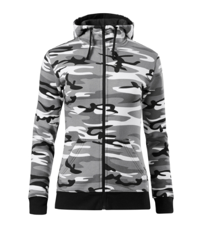 Camo Zipper - Bluza damska - obrazek 2